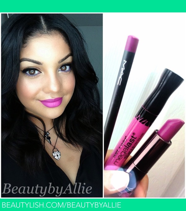 Purple Lips & Winged Out Liner | Alicia S.'s (beautybyallie) Photo ...