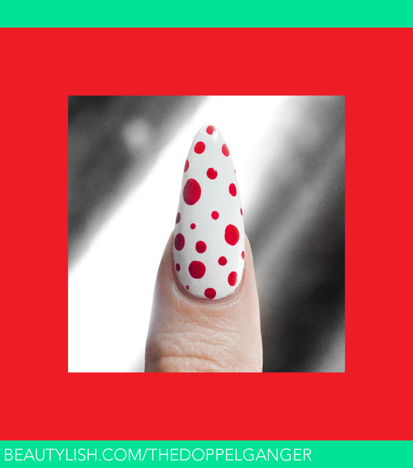 Yayoi Kusama inspired nails Lauren T.'s (thedoppelganger) Photo