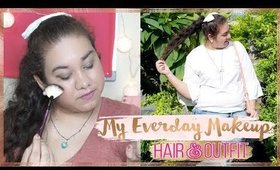 My Everyday Makeup & Hair Routine | Curvy OOTD | fashionxfairytale