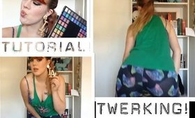 ♥ e.l.f. 100 Piece Marble Eyeshadow Palette Tutorial + OOTD + Twerking :P ♥