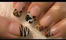 Animal Prints Nail Art Tutorial / Arte para las uñas con dibujos de manchas de animales