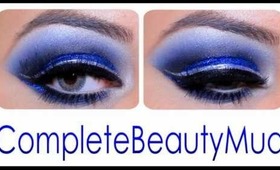 Dramatic: Royal Blue & Silver