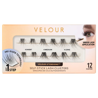Velour Xtensions Self-Stick Lash Clusters Everyday Natural