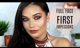 TRYING NEW MAKEUP! FULL FACE FIRST IMPRESSIONS MAKEUP TUTORIAL