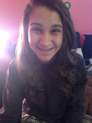Curled my sisters hair!(:
