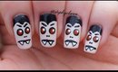 Easy Dracula / Vampire Nail Art Tuorial For Halloween