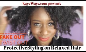 Fake Out Twist Out for Relaxed Hair | The Reveal - Untwisting & Styling