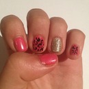 Pink,Glitter and leopard