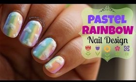 Pastel Rainbow nailart tutorial | NO TOOLS