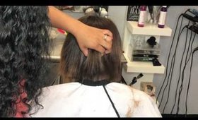 How To Cut A Asymmetrical Bob