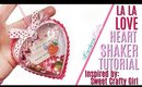 Heart Shaker Ornament Tutorial using crate paper la la love inspired by Sweet Crafty Girl