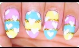 Nail art | Pastel Valentine's Day ✩ Martina Ek