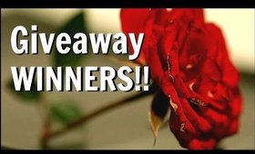 Giveaway Winners!!