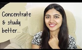 How to Concentrate while Studying? _ Study Tips for Students | Smile With Prachi