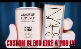 How to Custom Blend your Perfect Foundation like a PRO | mathias4makeup