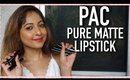 PAC PURE MATTE LIPSTICK SWATCHES & REVIEW | All 10 Shades | Stacey Castanha