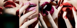 Matching nails and lips