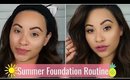 My "It's Hot AF" Foundation Routine | Summer routine
