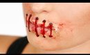 STITCHED MOUTH SFX MAKEUP FOR HALLOWEEN / HalloweenXTRA 5