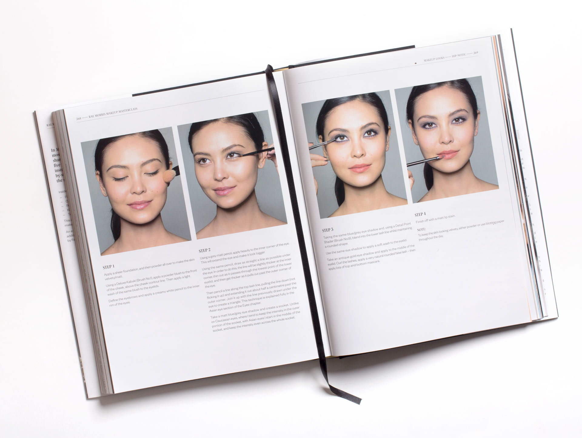 Makeup Masterclass inside detail of a makeup application tutorial