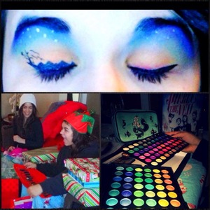 First off - my phone camera sucks...
Second - For Christmas i got a bunch of makeup and this is a look I created the other night <3 (thank you sissy) 