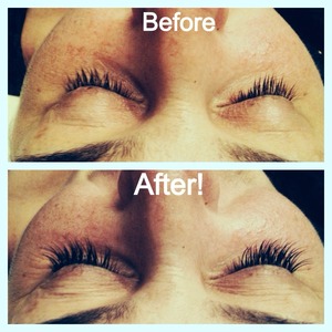 ilash express semi permanent eyelashes before & after looks! Great for the festive party season 🎉