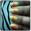 Neon Polka Dot Stripes