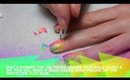 Neon POP Rainbow Ombre Nail Art Tutorial