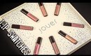 Swatches- Jouer Cosmetics Best Of Nudes Mini Lip Crème Set
