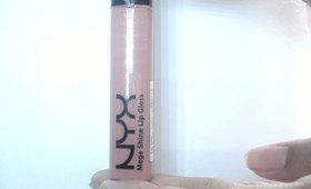 Product Review - NYX Megashine lipgloss - Natural.wmv