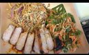Korean Pork Chops W/ KimChi & Salad