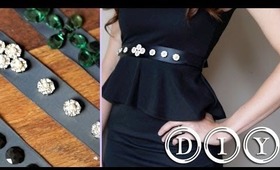 DIY - Embellished Waist Belt (NO SEW)