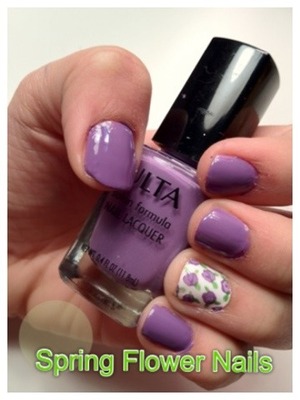If you'd like to see a tutorial on how to do these Spring Flower Nails, please press this link: 
http://humasays.blogspot.com/2012/03/blog-post_9294.html