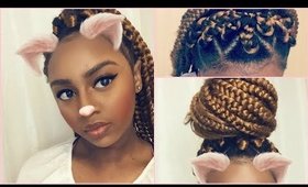 How I Did My Jumbo Box Braids | Easier Way!