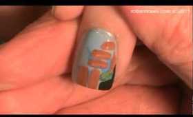 ANGRY BIRDS FINGERNAIL DESIGN: robin moses nail art tutorial instruction how to