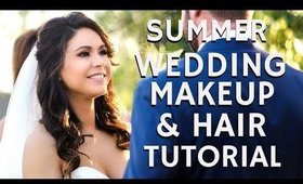 Summer Bridal Wedding Makeup & Hair Full Glam Tutorial | mathias4makeup