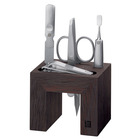 Manicure Set with Wooden Stand