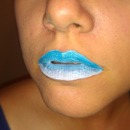 blue ombre lip