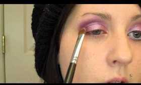 Purple & Silver Look