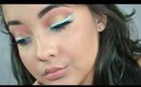Chit Chat GRWM ft. Makeup Geek's Duochrome pigment in Hologram and NYX prismatic shadow in Mermaid