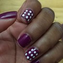 Purple and polka dots