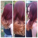 Red ombre'