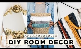 DIY ROOM DECOR! AFFORDABLE ANTHROPOLOGIE INSPIRED DECORATIONS 2018 | Nastazsa