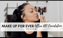 REVIEW | MAKE UP FOR EVER Ultra HD Foundation Review +8 Hour wear test!!!