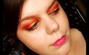 Bright Orange Glitter: Summer Make Up. (Using 120 Palette.)