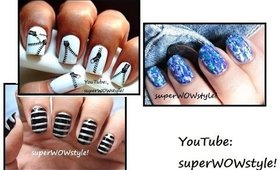 3 Lazy Girls Nail Designs ❤ Easy Nail Art Tutorial For Beginners Nails Designs