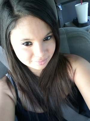 in the car I finally did my makeup lol
