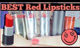 TOP 5 Red Lipsticks | Best red lipsticks! 3 Minute Tuesday