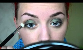 Tutorial: Green summery smoky eye