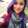 Blue and purple hair